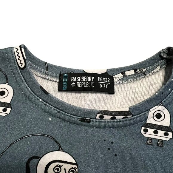 Raspberry Republic 5-7Y Organic Space Explorers Dress - Picture 4 of 5